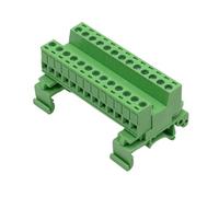 Bloc de connecteur à sur tige professionnel, option 2-24P avec pinces plaquées, longueur de dénudage de 5 à 8 mm, indice de 10 A, connecteur de bornes à tige DIN