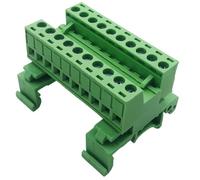 Bloc de connecteur à sur tige professionnel, option 2-24P avec pinces plaquées, longueur de dénudage de 5 à 8 mm, indice de 10 A, connecteur de bornes à tige DIN