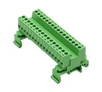 Bloc de connecteur à sur tige professionnel, option 2-24P avec pinces plaquées, longueur de dénudage de 5 à 8 mm, indice de 10 A, connecteur de bornes à tige DIN