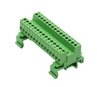 Bloc de connecteur à sur tige professionnel, option 2-24P avec pinces plaquées, longueur de dénudage de 5 à 8 mm, indice de 10 A, connecteur de bornes à tige DIN