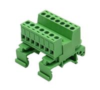 Bloc de connecteur à sur tige professionnel, option 2-24P avec pinces plaquées, longueur de dénudage de 5 à 8 mm, indice de 10 A, connecteur de bornes à tige DIN