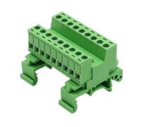 Bloc de connecteur à sur tige professionnel, option 2-24P avec pinces plaquées, longueur de dénudage de 5 à 8 mm, indice de 10 A, connecteur de bornes à tige DIN