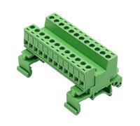 Bloc de connecteur à sur tige professionnel, option 2-24P avec pinces plaquées, longueur de dénudage de 5 à 8 mm, indice de 10 A, connecteur de bornes à tige DIN