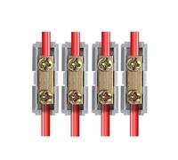Bloc de connecteur de câble en cuivre robuste à 4 voies, borne de câblage rapide un en un, laiton moulé sous pression Cosses circulaires(S-4)