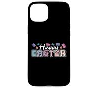 Bloc de Construction de Briques Happy Easter pour Enfants Coque pour iPhone 15 Plus