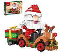 Bloc De Construction De Noël Modèle De Kit De Noël 2021 Noël Voiture De Renne Du Père Noë Architecture Maison Jeu De Construction B