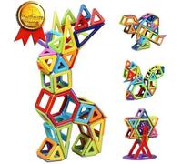 Bloc de Construction Magnétique - TD® - 108 Pièces - Jouet Éducatif - Multicolore - À partir de 3 ans