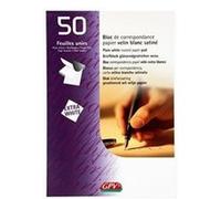Bloc De Correspondance 50 Feuilles Unies - A5 148x210mm - 90g - Gpv