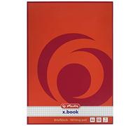 Bloc de correspondance Herlitz - Format A4-50 feuilles - 717405 A carreaux a4