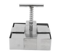Bloc de coupe d'argile avec piston à ressort, carré de coupe artisanal, moule gâteau, outil poinçonnage manuel en argile pour salades, desserts et fabrication poterie (L)