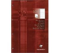 Clairefontaine 5819C Bloc de Cours Encollé Perforé Bleu Klein - A4 21x29,7 cm - 200 Pages Grands Carreaux - Papier Blanc 90 g - Couverture Carte Pelliculée