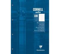 Bloc de cours CORNELL encollé grand côté A4 200 pages perforées 4 trous Cornell grands carreaux - Bleu pétrole