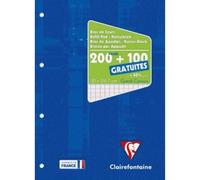 Bloc de cours de 300 pages Clairefontaine Blanc