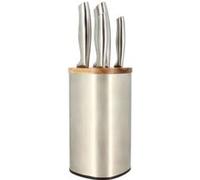 Bloc de couteau 5 pieces MENASTYL 5041070 En acier ydable Bois Bois G