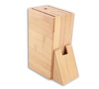 Bloc de couteau de cuisine en bois, bracelet à couteau universel pour organisation de cuisine trous multifonctionnels.