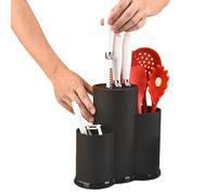 Bloc de couteau sans couteaux - support rangement à | Porte-couteau universel multifonctionnel Organisateur stockage comptoir Kniife en bois d'économie d'espace pour les cuisine du chef