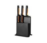 Bloc de Couteaux - - 5 Couteaux - Plastique Noir - Design Contemporain - Fonction Coupe
