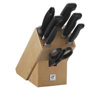 ZWILLING Bloc de couteaux & ciseaux Professional S – 8 pièces, bloc hêtre, acier inox, manche noir