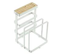Bloc de couteaux de cuisine de rangement pratique, support de planche à découper élégant, organisateur de couteaux à steak peu encombrant, support de comptoir polyvalent pour la