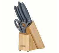 Bloc de couteaux Tramontina Plenus 6 pièces avec ciseaux, Gris 23498/615
