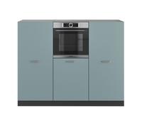Vicco Bloc de cuisine R-Line, 180 cm sans plan de travail, Bleu-gris/Anthracite