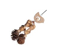 Bloc de déchirure pour oiseaux en forme de pomme de pin naturelle à suspendre Jouet à suspendre pour perroquet
