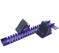 Bloc de départ Multifonction, Bloc de départ de Sprinter à 4 Angles réglables, Bloc de départ léger pour Piste d;athlétisme, améliore la Vitesse et la Performance, équipement de Course (Purple 70cm)