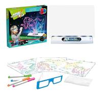 Bloc de dessin à LED - Tableau magique portable, tablette d'écriture 3D, gribouillage éducatif avec lumière fluorescente | Bloc de dessin pour enfants pour apprendre l'orthographe, la créativité, la