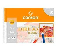 Bloc De Dessin - Canson - A4 - 20 Feuilles - 150 Grammes - Multicolore