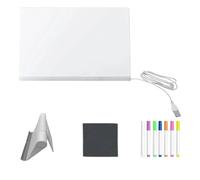 Bloc de dessin LED pour , 30 x 20 cm, bloc d'écriture avec alimentation USB, tableau d'art lumineux en acrylique robuste, tampons éducatifs avec stylos à séchage rapide, jouet pour la