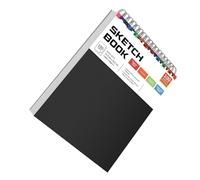 Bloc de dessin portable avec reliure à spirale, jaunissement pour les débutants en plein air, esquisse, carnet d'art portable