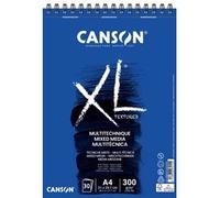 CANSON XL Mixed Media Textured - Album spiralé 15 feuilles A2 300g/m² - Blanc