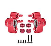 Bloc de direction avant en alliage d'aluminium 7075 (roulements extérieurs plus grands) pour Arrma 1/8 Kraton 6S EXB Notorious 6S V6 - Rouge