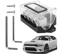 Bloc de distribution 12 V - Distributeur à 12 V de connexion, bloc de distribution audio auto, amplificateur stéréo, bornes et extrémités de batterie, borne C