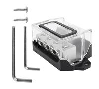 Bloc De Distribution 12v Portable | Bloc De Distribution avec Clé, Terminaux Batterie Et Extrémités, Fusible Remplacement Automobile, Accessoire Audio Voiture Bateau