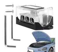 Bloc de Distribution 12V - Séparateur d'alimentation Auto, Borne de Masse, Connecteur de Circuit | Distributeur de Fusible Ignifugé pour Marine, Camping-Car, Bateau, Stéréo et Batterie