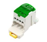 Bloc de distribution 8 voies DIN Rails sur les contacts de montagne puissances industrielles Housing Power Splits Plusieurs ports de sortie Bloc