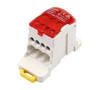 Bloc de distribution 8 voies DIN Rails sur les contacts de montagne puissances industrielles Housing Power Splits Plusieurs ports de sortie Bloc