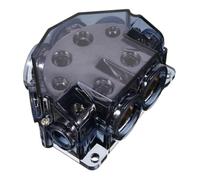Bloc de Distribution à Fusibles pour Audio Auto, Répartiteur 2 Voies | Alliage et Plastique, Installation Discrète, pour Amplificateur de Voiture