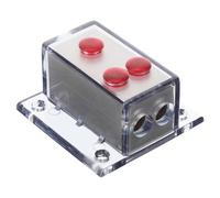 Bloc de Distribution Audio Auto, 1x4ga Entrée vers 2x8ga Sortie, Plastique | Amplificateur et Systèmes Audio Véhicule, Usage Auto et Marin, Résistance à Corrosion, Protection des Circuits