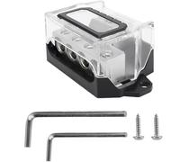 Bloc de distribution - Audio de voiture - Bloc de distribution au sol - 12 V - Bloc de connexion - Amplificateur stéréo, bornes de batterie et extrémités - Bornes de terre pour camions et SUV