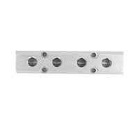Bloc de Distribution D'air Pneumatique en Aluminium, Port D'alimentation G1/2, Port de Sortie G1/4", Connecteur Rapide de Coupleur D'air, Séparateur de Bloc de Collecteur en Ligne(4 voies)