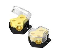 Bloc de distribution d'alimentation 12 V, répartiteur audio de voiture, 2 voies, entrée 0/2/4, sortie 4/6/8, amplificateur de masse