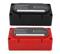 Bloc de Distribution D'alimentation, 2 Pièces Bloc de Distribution D'alimentation 4 Goujons 300A Barre de Bus de Batterie Universelle pour 12-48V Voiture RV Yacht Bateau
