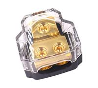 Bloc de distribution d'alimentation à 2 voies pour voiture audio camping-car, cuivre, 4,35 x 3,95 x 3,3 cm