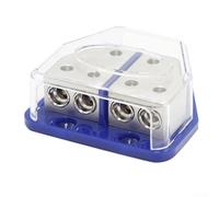 Bloc de distribution d'alimentation à fusible pour systèmes audio marins de voiture, amplificateurs à 4 voies, répartiteur de fil avec housse de protection, calibre 2 à 8, compatible avec voitures