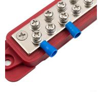 Bloc de distribution d'alimentation pour barre omnibus 12 voies 48 V CC nominale 15 A Borne en alliage 180 A Capacité totale ABS par bateau en zinc pour construction, camping-car, yachts, automobile