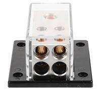 Bloc de Distribution de Masse Audio Voiture, 4 Sorties, Alliage de Zinc | Connexion Sécurisée des Câbles, Installation Rapide, pour Amplis Auto et Circuits Batterie 12 V