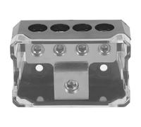 Bloc de Distribution de Masse pour Audio Voiture, 1 Entrée 4 Sorties | Alliage de Zinc, Connexion Multidevice, Installation Simple, pour Ampli et Système Sonore Automobile