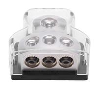 Bloc de Distribution de Porte-fusible Séparateur de Câble D'alimentation Audio de Voiture Pratique Bloc de Distribution D'alimentation/terre D'ampli Stéréo 1 en 3 Porte-fusible pour Bateau de Voiture